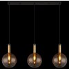 Marinella Suspension Luminaires Globo Lighting Noir, 3 lumières