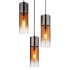 Annika Suspension Luminaires Globo Lighting Noir, 3 lumières