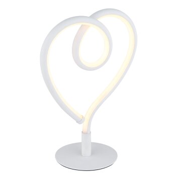 Amore Lampe à poser Luminaires Globo Lighting LED Blanc, 1 lumière