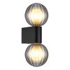 Ander Applique murale Luminaires Globo Lighting Noir, 2 lumières