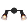 Satella Plafonnier, Spot de plafond, Applique murale, Spot mural Luminaires Globo Lighting Noir, 2 lumières