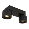 Rae Plafonnier Luminaires Globo Lighting LED Noir, 2 lumières