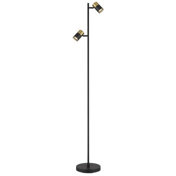 Brisbon Lampadaire Luminaires Globo Lighting Noir, 2 lumières