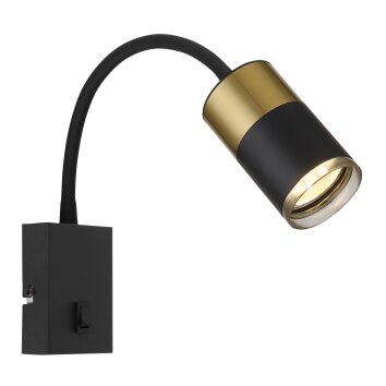 Brisbon Applique murale Luminaires Globo Lighting Noir, 1 lumière