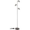 Robby Lampadaire Luminaires Globo Lighting Chrome, Noir, 3 lumières