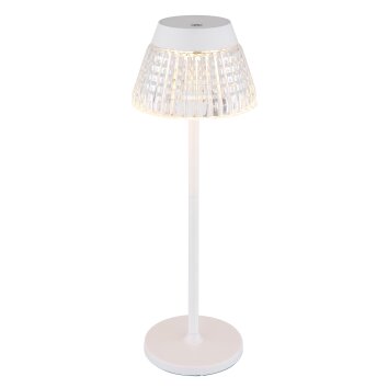 Lora Lampe à poser Luminaires Globo Lighting LED Blanc, 1 lumière