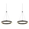 Grenvix Suspension Luminaires Globo Lighting LED Noir, 1 lumière