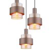 Milley Suspension Luminaires Globo Lighting Noir, 3 lumières