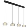 Fogsy Suspension Luminaires Globo Lighting LED Noir, 1 lumière