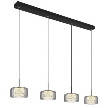 Fogsy Suspension Luminaires Globo Lighting LED Noir, 1 lumière