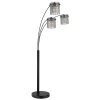 Gorley Lampadaire Luminaires Globo Lighting Noir, 3 lumières