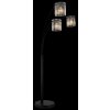 Gorley Lampadaire Luminaires Globo Lighting Noir, 3 lumières