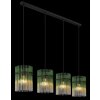 Gorley Suspension Luminaires Globo Lighting Noir, 4 lumières