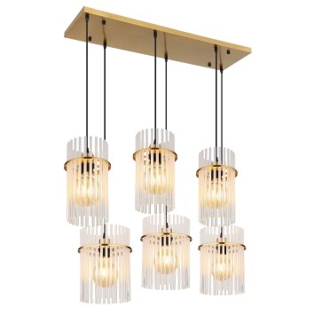 Gorley Suspension Luminaires Globo Lighting Or, 6 lumières