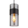 Scarfina Suspension Luminaires Globo Lighting Noir, 1 lumière