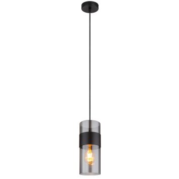 Scarfina Suspension Luminaires Globo Lighting Noir, 1 lumière