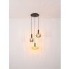 Valletta Suspension Luminaires Globo Lighting Noir, 3 lumières