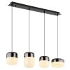 Cristallica Suspension Luminaires Globo Lighting LED Anthracite, 1 lumière