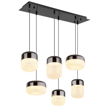 Cristallica Suspension Luminaires Globo Lighting LED Anthracite, 1 lumière