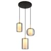 Lampigna Suspension Luminaires Globo Lighting LED Laiton, Noir, 1 lumière