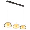 Jella Suspension Luminaires Globo Lighting Noir, 3 lumières