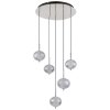 Aida Suspension Luminaires Globo Lighting LED Chrome, 1 lumière