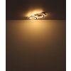 Jayden Plafonnier Luminaires Globo Lighting LED Bois foncé, Écru, 1 lumière