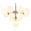 Grappy Suspension Luminaires Globo Lighting Nickel mat, 13 lumières