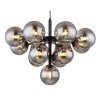 Grappy Suspension Luminaires Globo Lighting Noir, 13 lumières