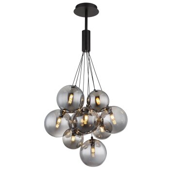 Ballgi Suspension Luminaires Globo Lighting Noir, 9 lumières