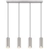 Robby Suspension Luminaires Globo Lighting Nickel mat, 4 lumières