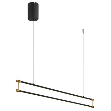 Kayson Suspension Luminaires Globo Lighting LED Noir, 1 lumière