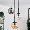 Gastor Suspension, Boule lumineuse Ambre, Clair, Fumé, 3 lumières