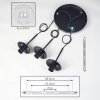 Gastor Suspension, Boule lumineuse Clair, 3 lumières