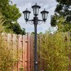 Loria Luminaire extérieur, Réverbère, Eclairage de chemin Noir, 3 lumières