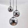 Gastor Suspension, Boule lumineuse 30 cm Fumé, 3 lumières