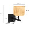 Stang Applique murale Luminaires Steinhauer Noir, 1 lumière