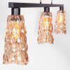 Vidrio Suspension Luminaires Steinhauer Noir, 3 lumières