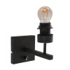 Vidrio Applique murale Luminaires Steinhauer Noir, 1 lumière