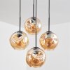 Ripoll Suspension, Boule lumineuse, Suspension Ambre, 4 lumières