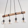 Koyoto Suspension, Boule lumineuse, Suspension Écru, Noir, 4 lumières