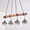 Koyoto Suspension, Boule lumineuse, Suspension Écru, Noir, 4 lumières