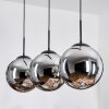 Gastor Suspension, Boule lumineuse, Suspension Chrome, Fumé, 3 lumières