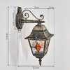 Chatelain Luminaire extérieur, Lampe murale d´extérieur Or, Noir, 1 lumière