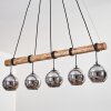 Koyoto Suspension, Boule lumineuse, Suspension Écru, Noir, 5 lumières