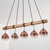 Koyoto Suspension, Boule lumineuse, Suspension Écru, Noir, 5 lumières