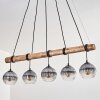 Koyoto Suspension, Boule lumineuse, Suspension Écru, Noir, 5 lumières