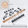 Koyoto Suspension, Boule lumineuse, Suspension Écru, Noir, 5 lumières