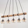 Koyoto Suspension, Boule lumineuse, Suspension Écru, Noir, 5 lumières