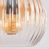 Koyoto Suspension, Boule lumineuse, Suspension Ambre, Clair, 3 lumières